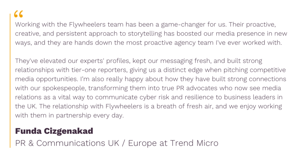 Quote from PR & Communications UK / Europe at Trend Micro